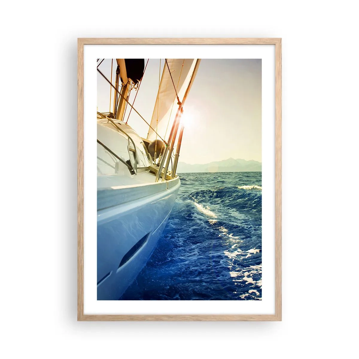Affiche dans un chêne clair - Poster - Suite à l'aventure - 50x70 cm