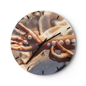 Horloge murale - Pendule murale - La beauté à portée de main - 40x40 cm