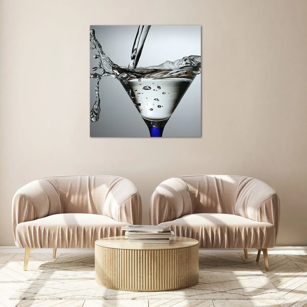 Impression sur verre - Image sur verre - Sur le bord de la coupe - 40x40 cm