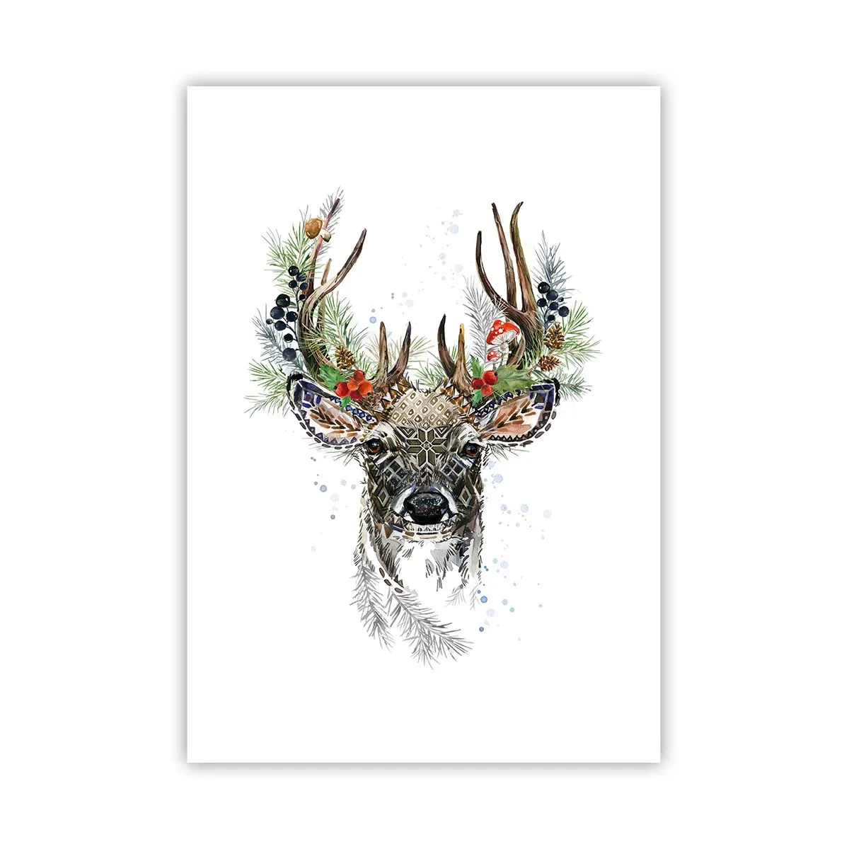 Affiche - Poster - En robe de fête - 70x100 cm