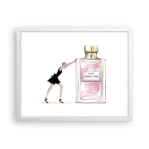 Affiche dans un cadre blanc - Poster - L'essence des femmes - 50x40 cm