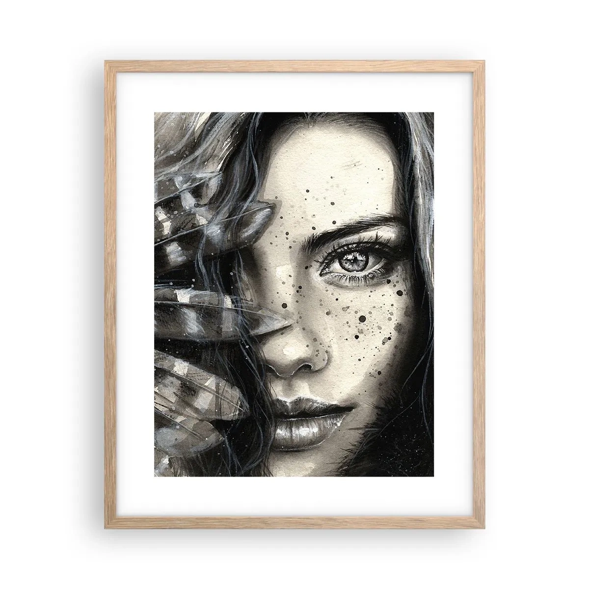 Affiche dans un chêne clair - Poster - Beauté sauvage - 40x50 cm