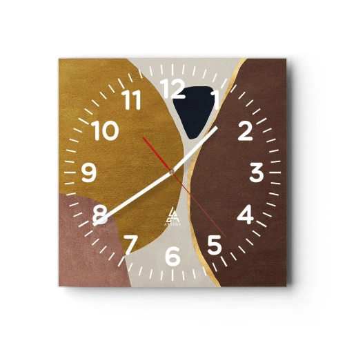 Horloge murale - Pendule murale - L'abstraction – une place dans l'espace - 30x30 cm