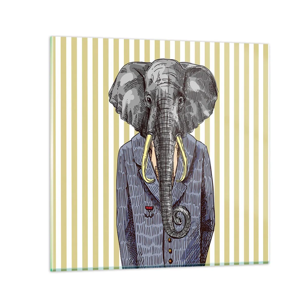 Impression sur verre - Image sur verre - Élégant par nature - 40x40 cm