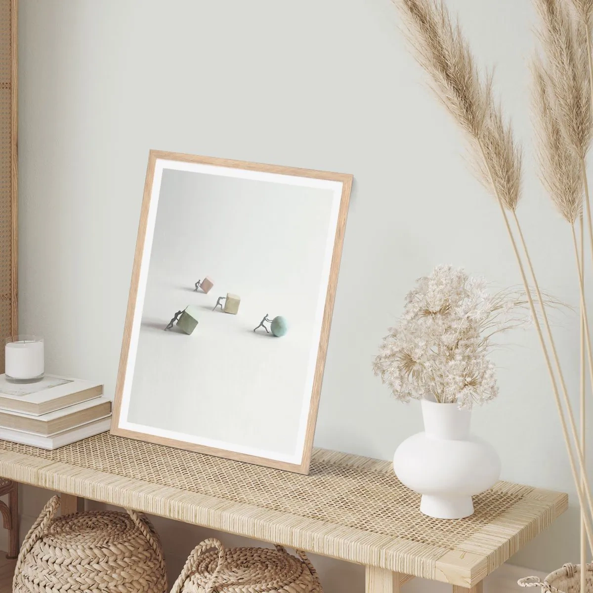 Affiche dans un chêne clair - Poster - Rien que la vie - 61x91 cm