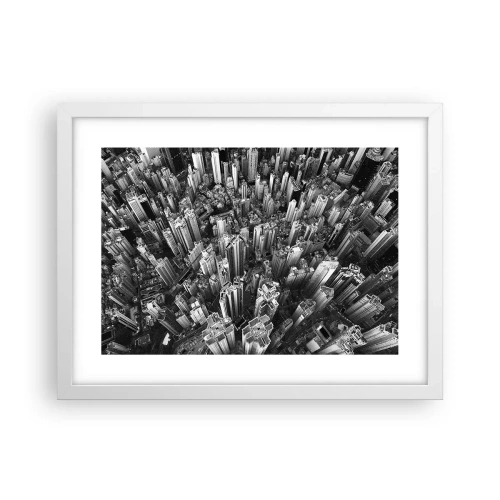 Affiche dans un cadre blanc - Poster - Toujours de plus en plus haut - 40x30 cm