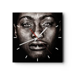 Horloge murale - Pendule murale - Une larme - 40x40 cm