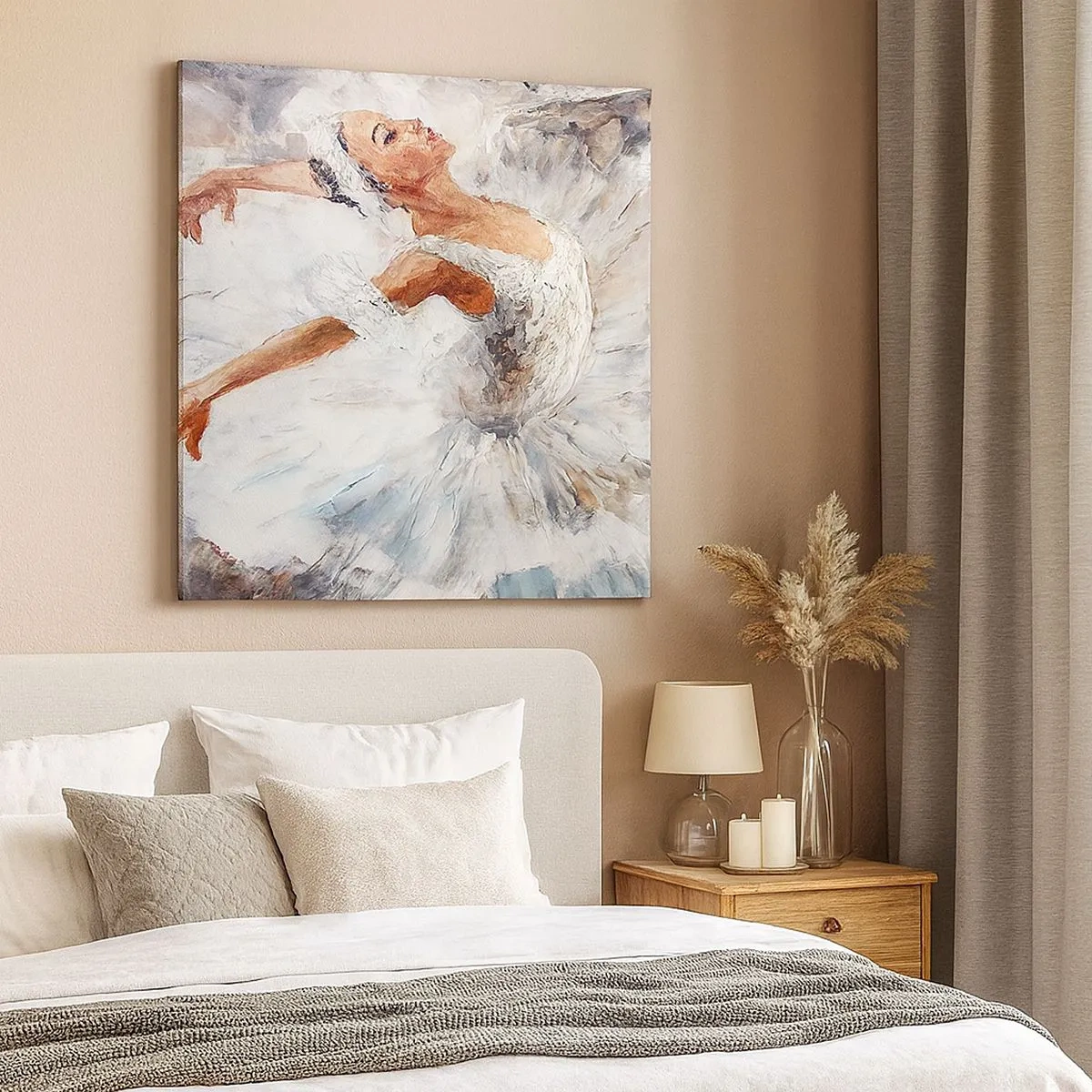 Impression sur toile - Image sur toile - Délicat et léger comme du tulle - 30x30 cm