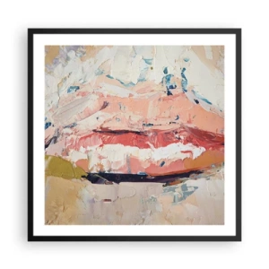 Affiche dans un cadre noir - Poster - Éveil la pensée - 60x60 cm