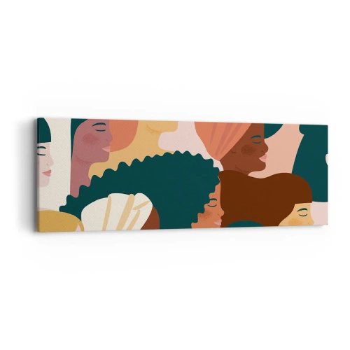 Impression sur toile - Image sur toile - Uniquement la féminité - 90x30 cm