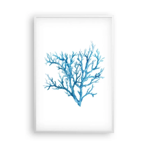 Affiche dans un cadre blanc - Poster - Filigrane nautique - 61x91 cm