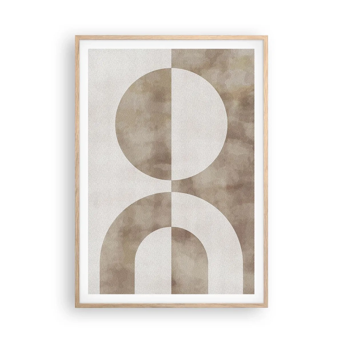 Affiche dans un chêne clair - Poster - Similitudes et différences - 70x100 cm