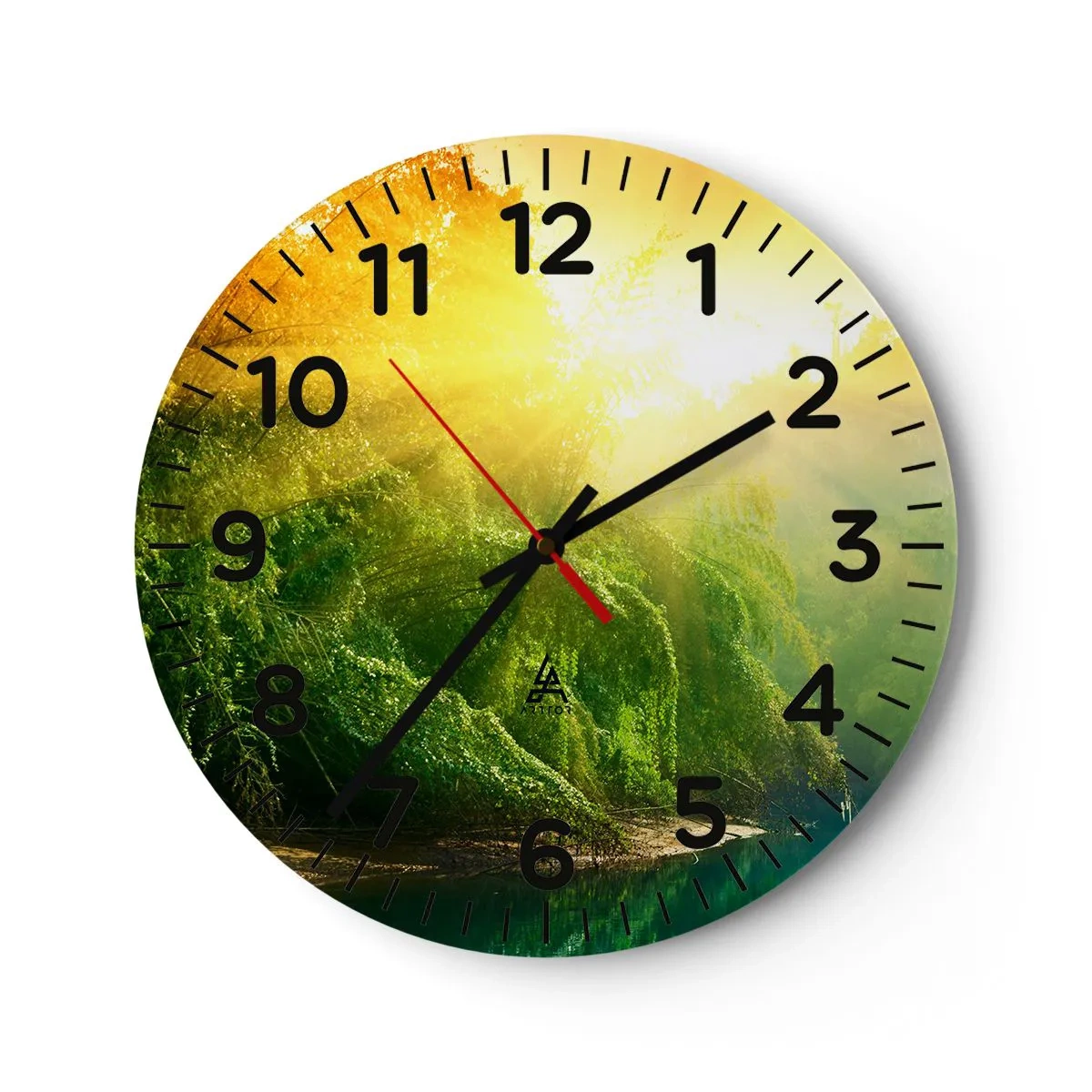 Horloge murale - Pendule murale - Se noyer au soleil et à l'ombre - 40x40 cm