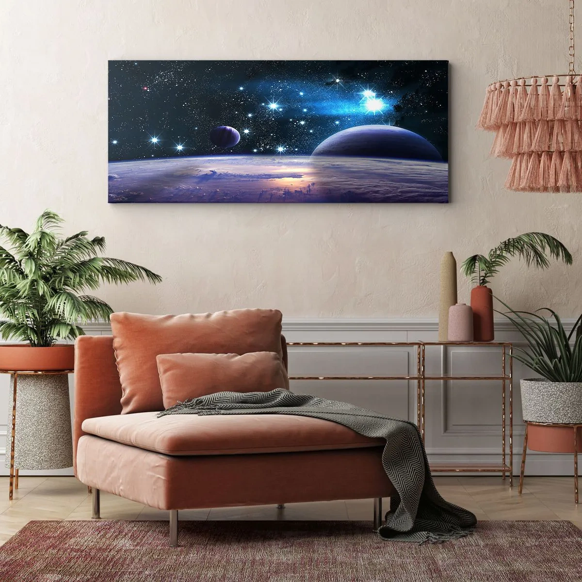 Impression sur toile - Image sur toile - Toujours seul? - 100x40 cm