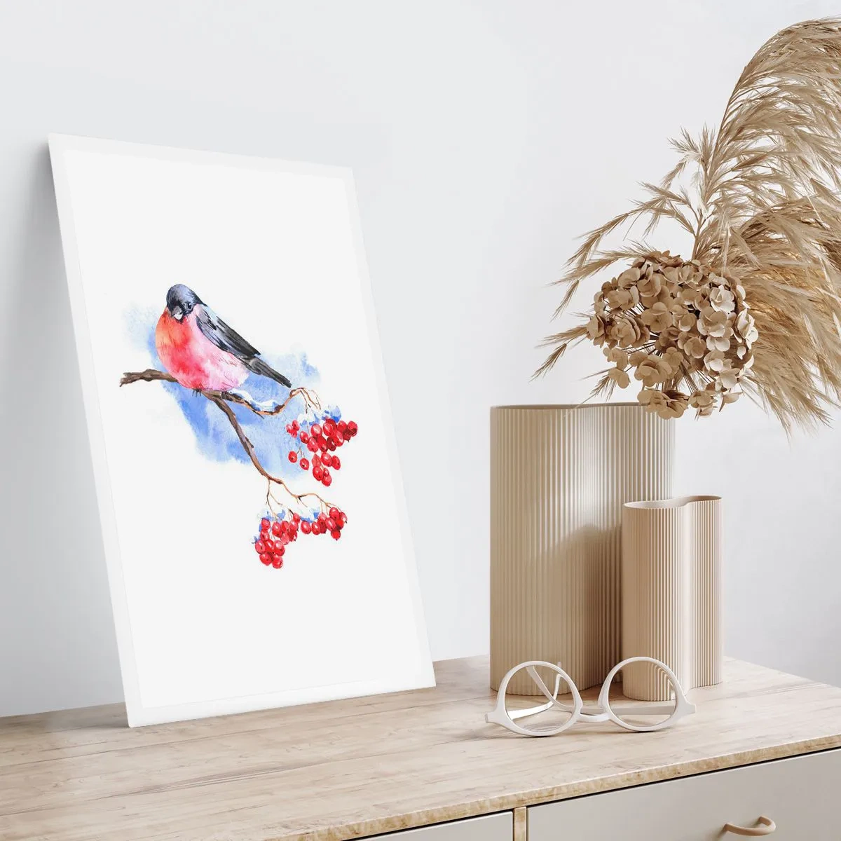 Affiche - Poster - L'hiver en couleurs - 40x50 cm