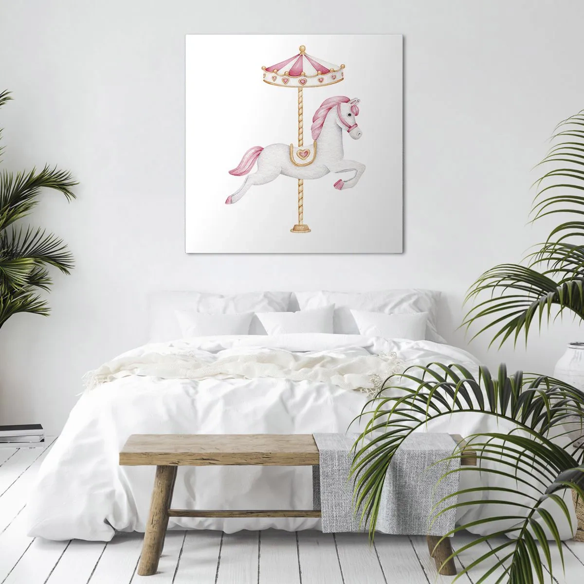 Impression sur toile - Image sur toile - Les sabots en avant - 50x50 cm