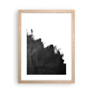 Affiche dans un chêne clair - Poster - Éléments : terre - 30x40 cm