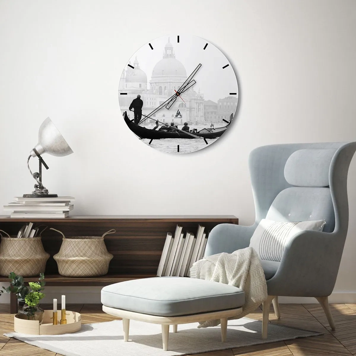Horloge murale - Pendule murale - Voyage aux sources de la beauté - 40x40 cm