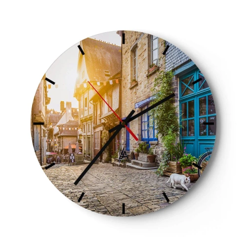 Horloge murale - Pendule murale - Aux confins du monde - 40x40 cm