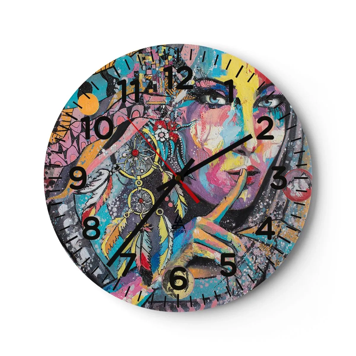 Horloge murale - Pendule murale - Taisez-vous jusqu'à ce que vous compreniez - 30x30 cm