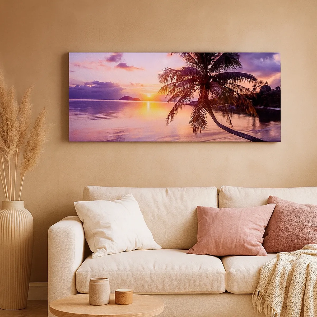 Impression sur toile - Image sur toile - Le bonheur à l'horizon - 30x30 cm