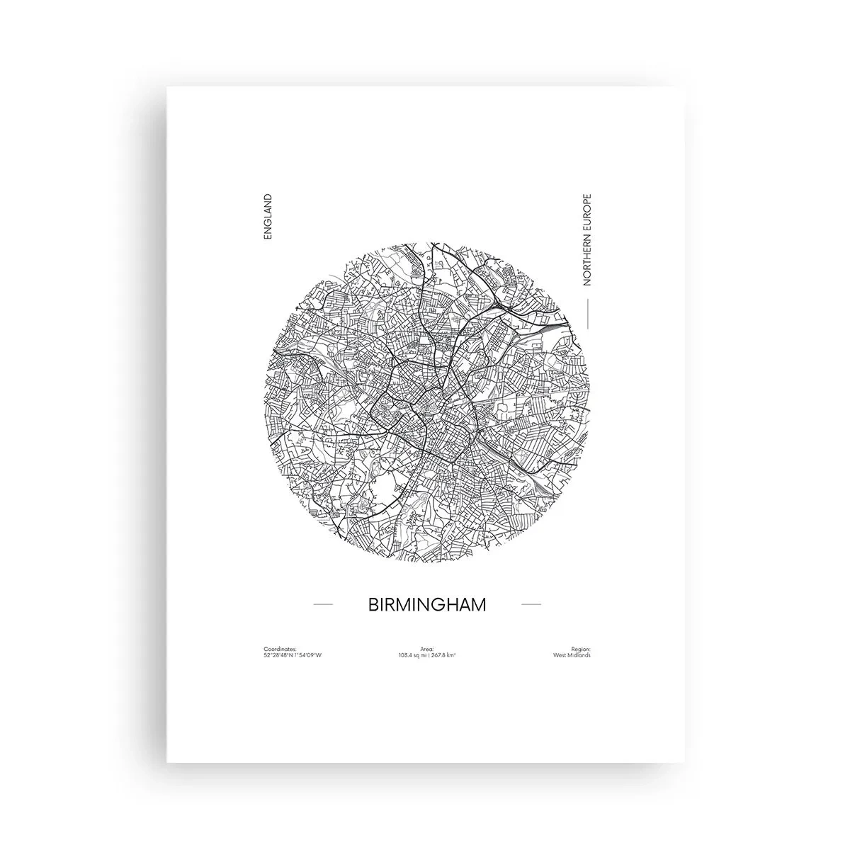 Affiche - Poster - Anatomie de Birmingham - 30x40 cm