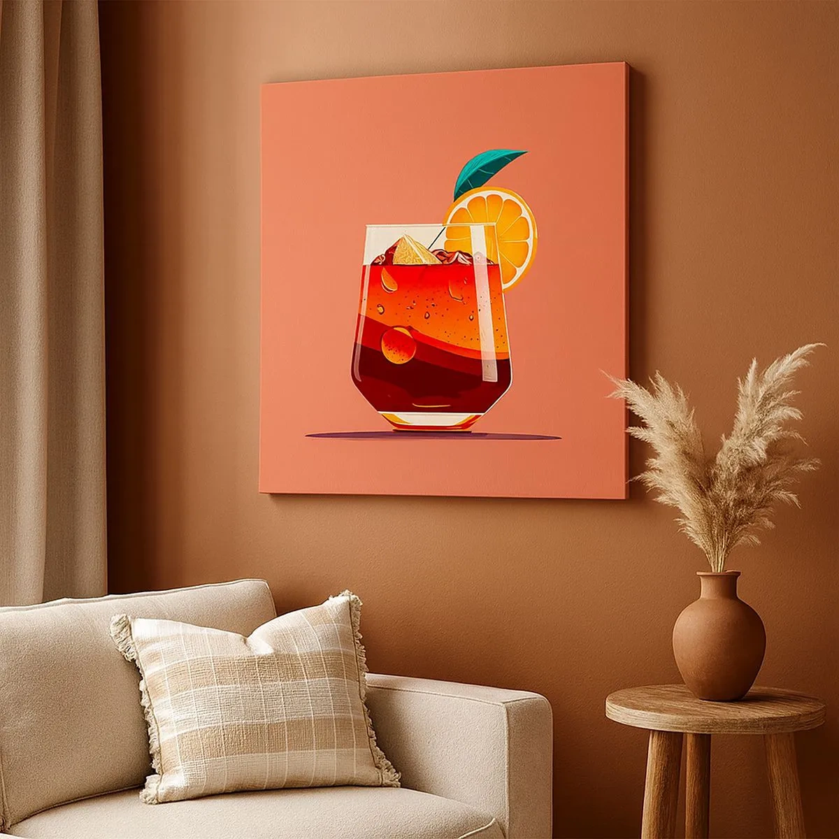 Impression sur toile - Image sur toile - Rafraîchissement d'été - 30x30 cm