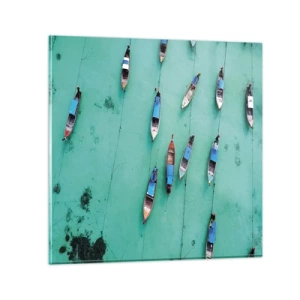 Impression sur verre - Image sur verre - Dans une attente jouyeuse - 40x40 cm