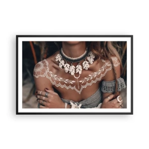 Affiche dans un cadre noir - Poster - Talismans, rituels de la féminité - 91x61 cm