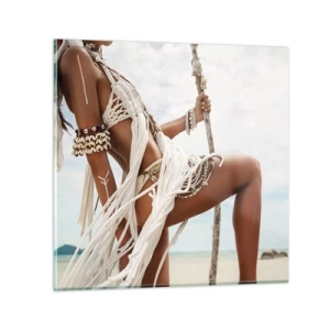 Impression sur verre - Image sur verre - Prêtresse du soleil - 30x30 cm