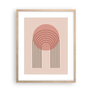 Affiche dans un chêne clair - Poster - Attraction irrésistible - 40x50 cm