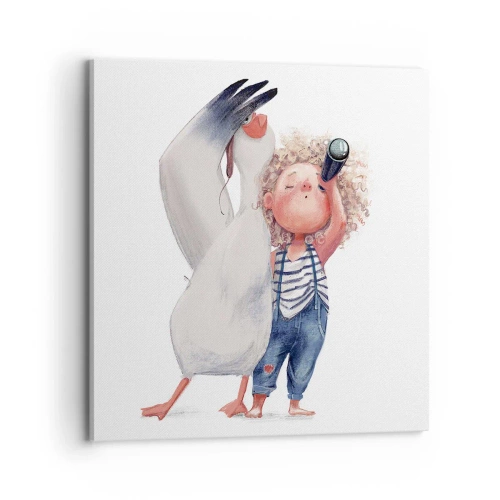 Impression sur toile - Image sur toile - Plan de grand voyage - 70x70 cm