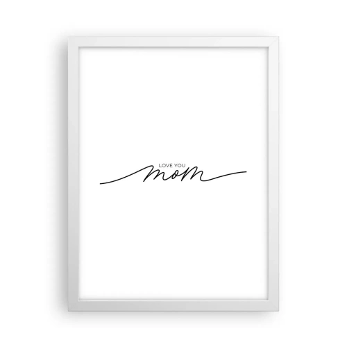 Affiche dans un cadre blanc - Poster - Grand chamboulement - 30x40 cm