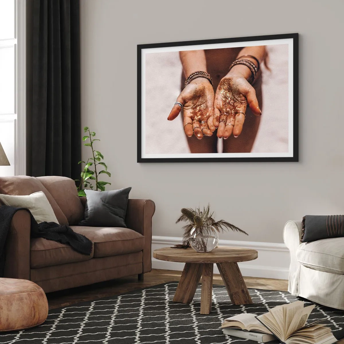 Affiche dans un cadre noir - Poster - Un don pour vous - 40x30 cm