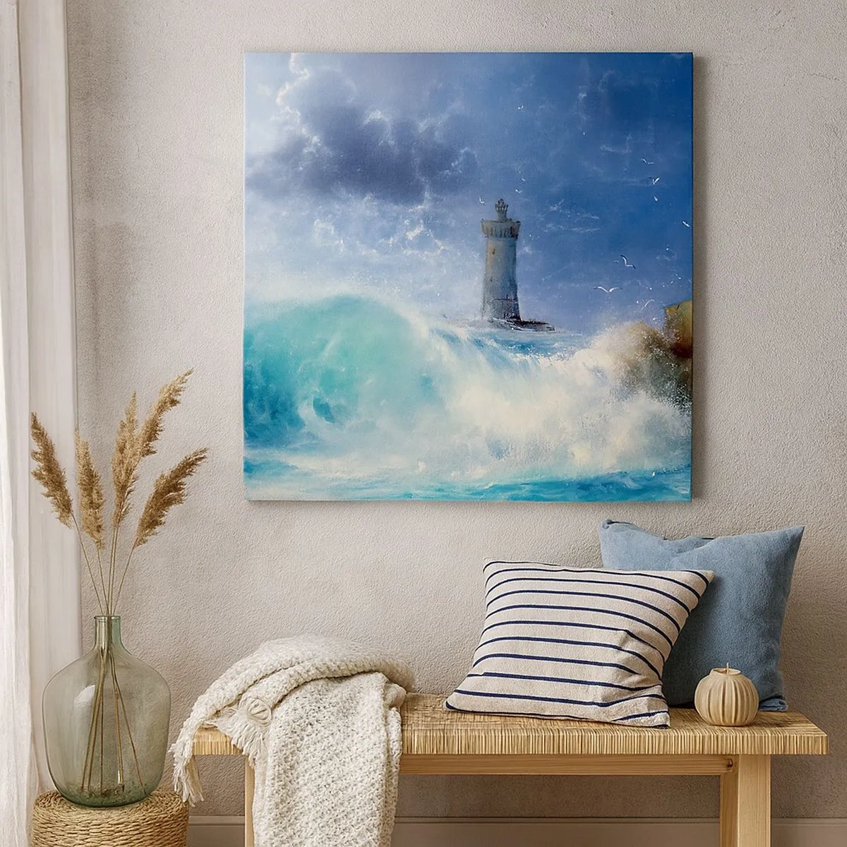 Impression sur toile - Image sur toile - En garde contre les éléments - 30x30 cm