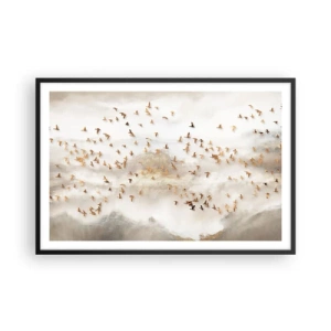 Affiche dans un cadre noir - Poster - Il est l'heure… - 91x61 cm