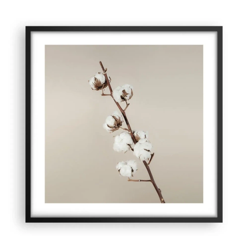 Affiche dans un cadre noir - Poster - A la source de la douceur - 50x50 cm