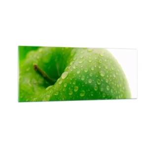 Impression sur verre - Image sur verre - Fraîcheur de verdure fraîche - 100x40 cm