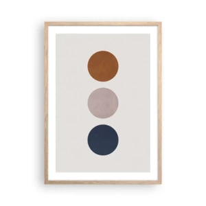 Affiche dans un chêne clair - Poster - Symbole d'excellence - 50x70 cm