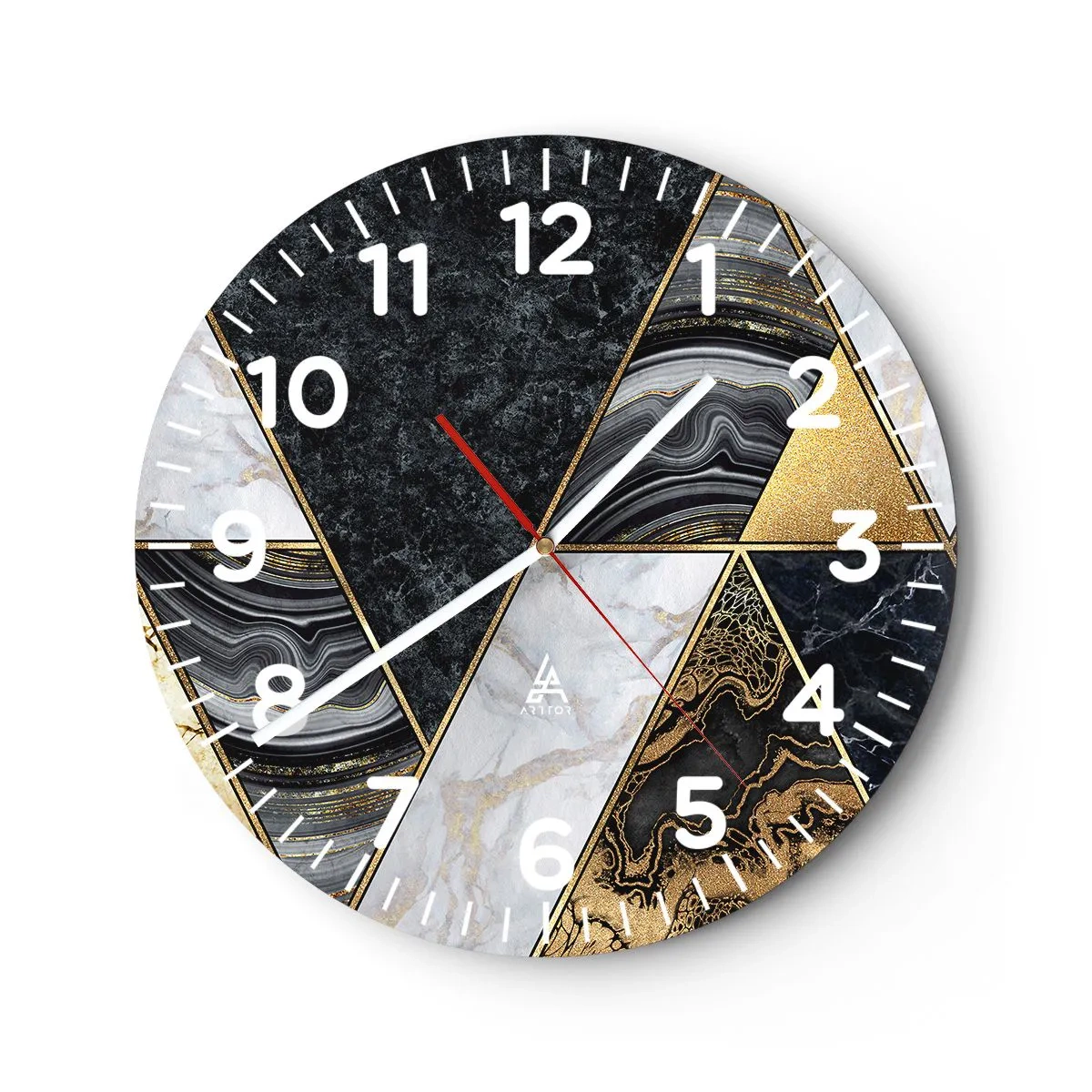 Horloge murale - Pendule murale - Pierre après pierre - 30x30 cm
