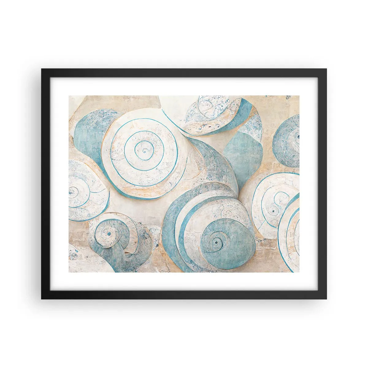 Affiche dans un cadre noir - Poster - Que cache la coque ? - 50x40 cm