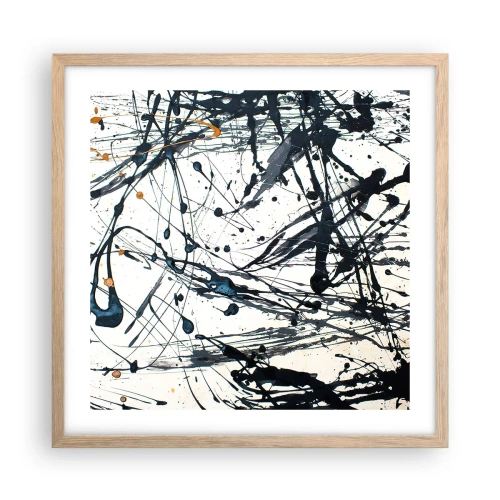 Affiche dans un chêne clair - Poster - Ca a du sens ou ça n'en a pas ? - 50x50 cm