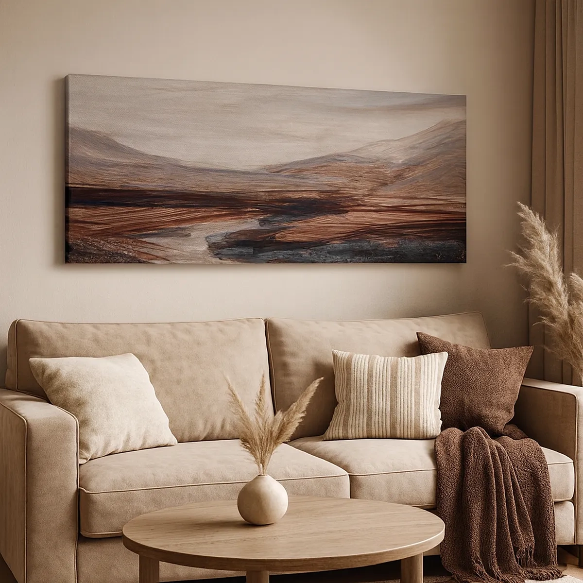 Impression sur toile - Image sur toile - Une vallée tranquille - 30x30 cm