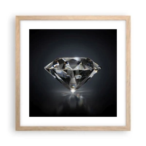 Affiche dans un chêne clair - Poster - La meilleure amie - 40x40 cm