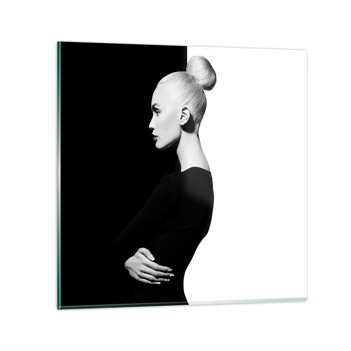 Impression sur verre - Image sur verre - Tout simplement une femme - 70x70 cm