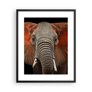 Affiche dans un cadre noir - Poster - Je suis sauvage, et toi? - 40x50 cm