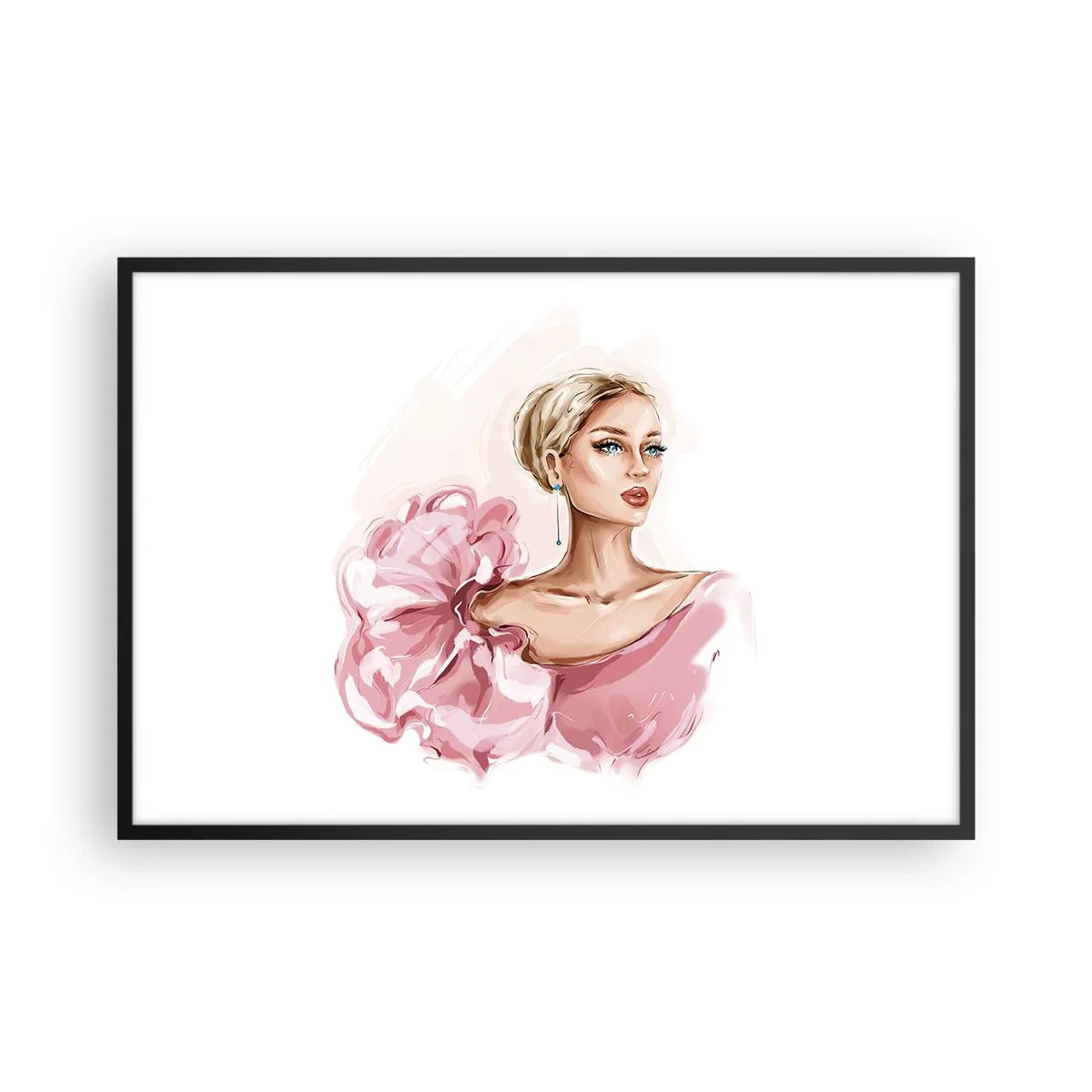 Affiche dans un cadre noir - Poster - Comme peinte... - 91x61 cm