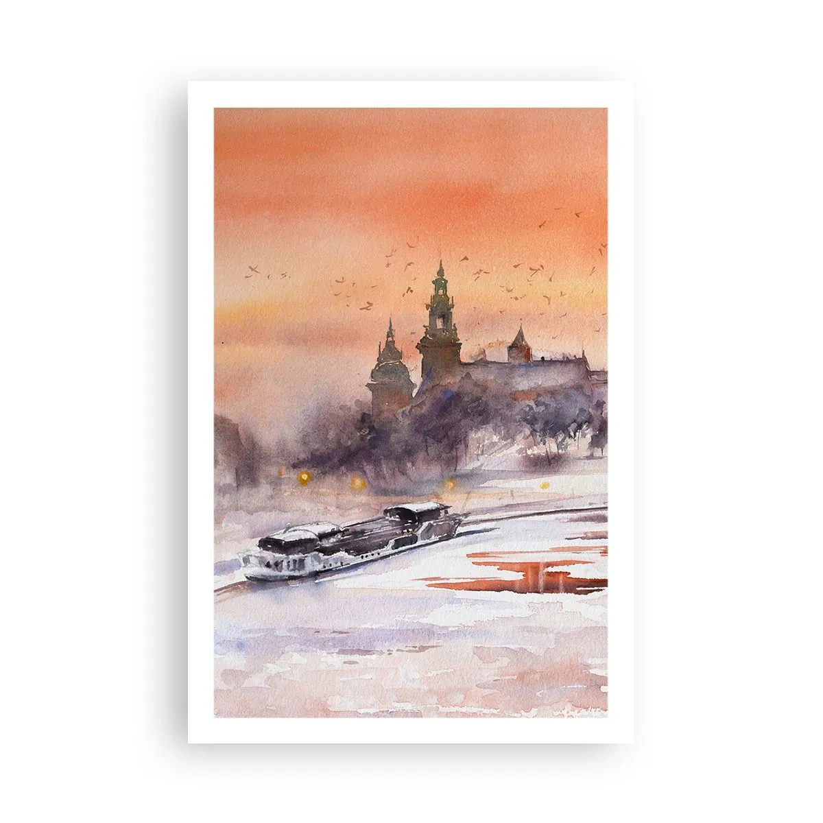 Affiche - Poster - Coucher de soleil royal - 61x91 cm