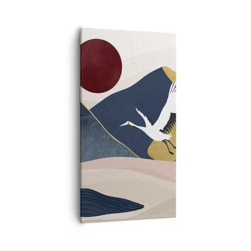 Impression sur toile - Image sur toile - Encore une fois, la journée s'est ÉCOULÉE - 55x100 cm