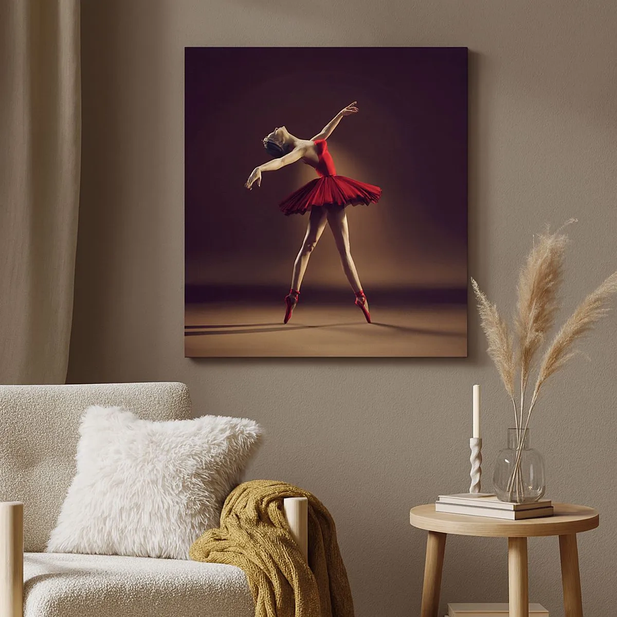 Impression sur toile - Image sur toile - Une danseuse étoile - 30x30 cm